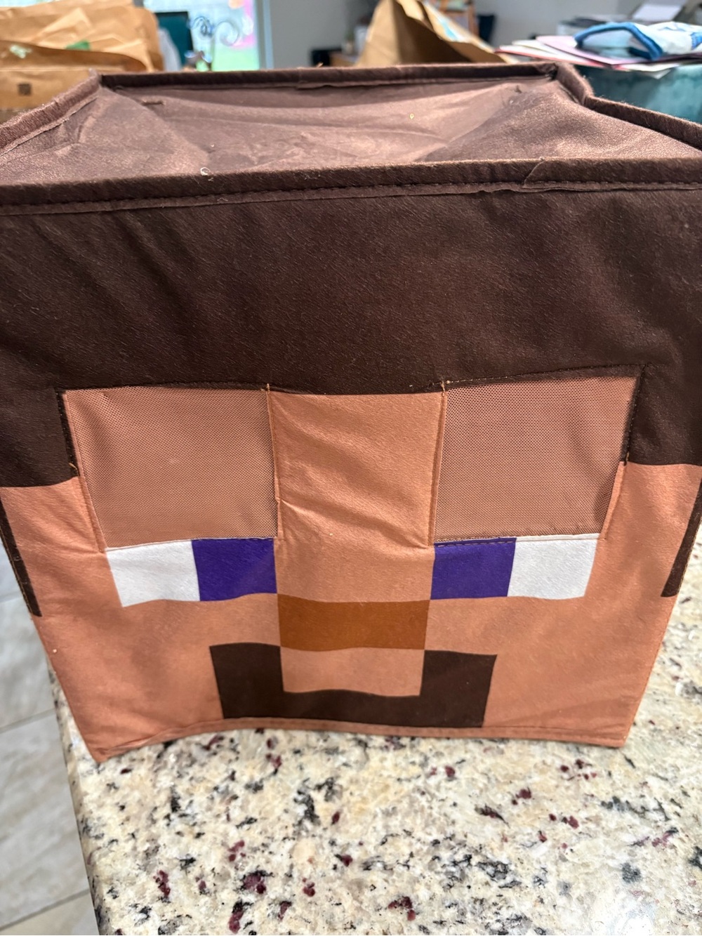Minecraft Steve Block Headpiece Good Condition